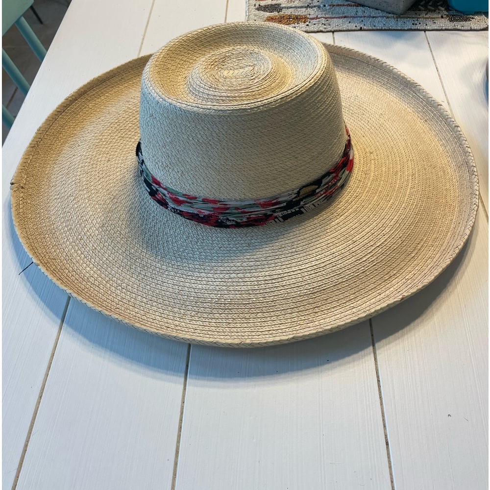 Wide brim palm hat - Picture 6 of 9